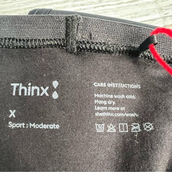 Thinx Period Underwear Sport X Black Plus Size Period Panties Moderate NEW - Picture 9 of 11